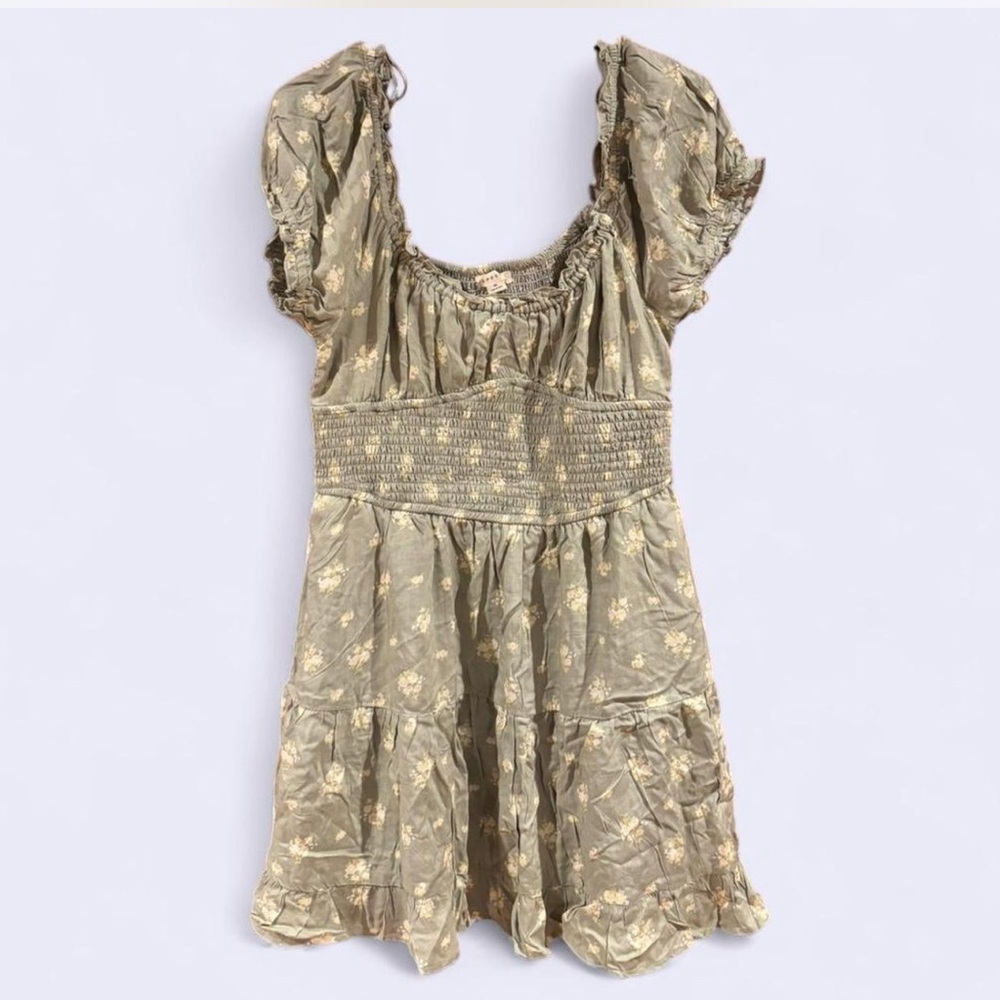 Aeropostale Olive Floral Dress